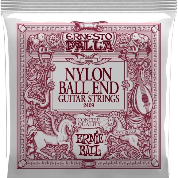 New 2-Pack Ernie Ball Ernesto Palla Ball-End Nylon Classical Guitar Strings 2409 - Picture 2 of 3